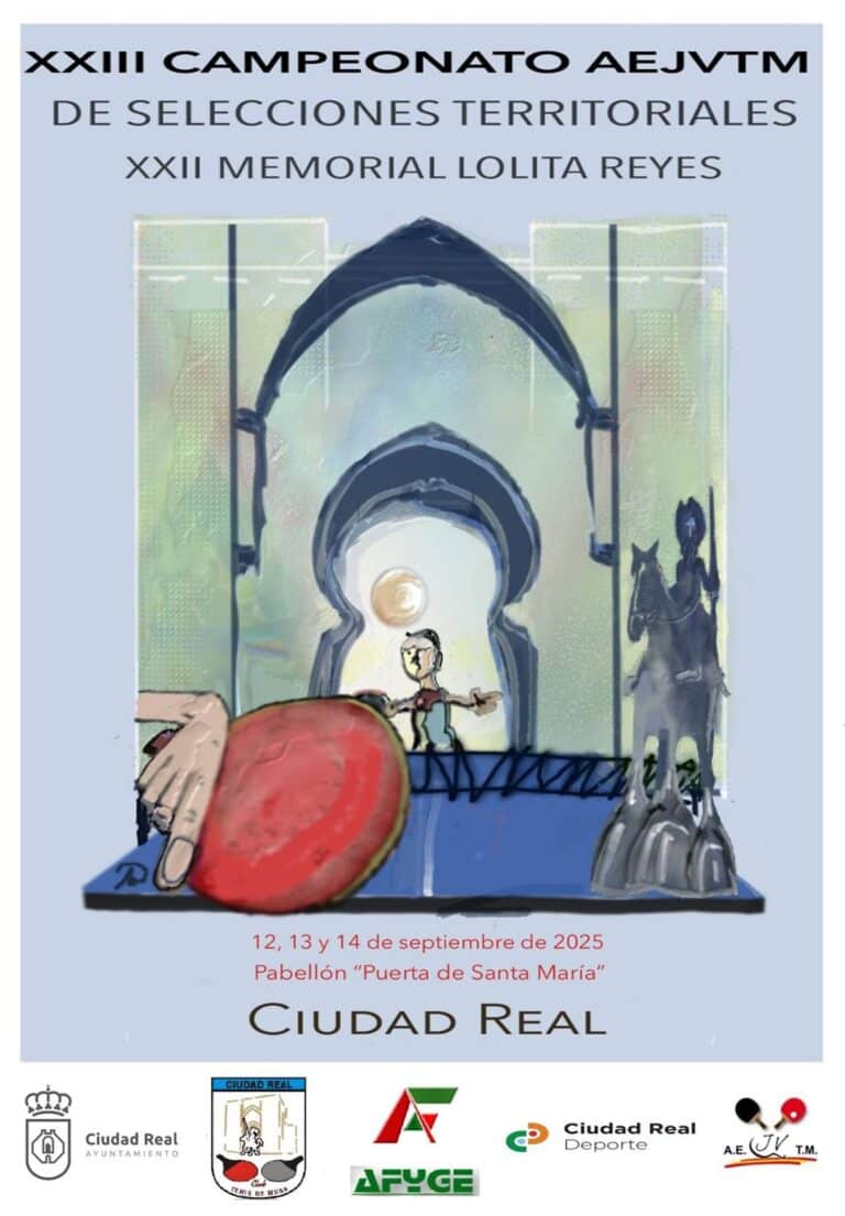 Hasta 250 jugadores de tenis de mesa se citan en Ciudad Real del 12 al 14 de septiembre en el XXII Memorial Lolita Reyes