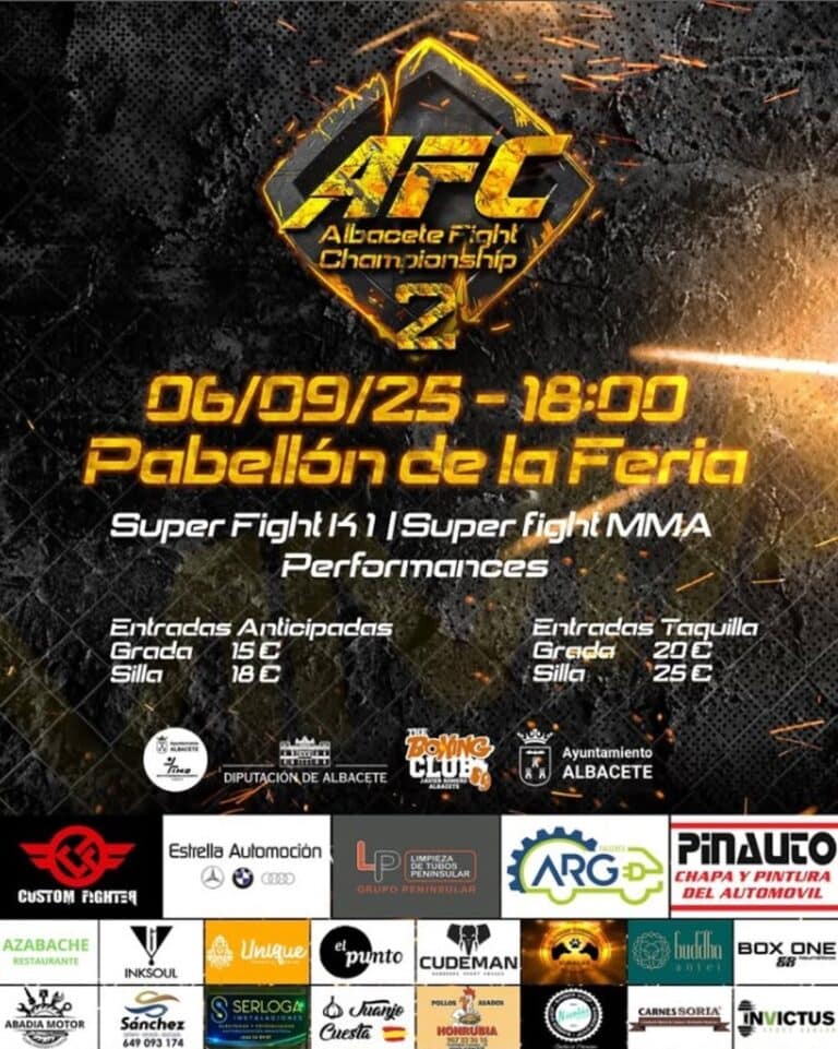 Las artes marciales mixtas llegan a Albacete este sábado con el 'Albacete Fight Championship'