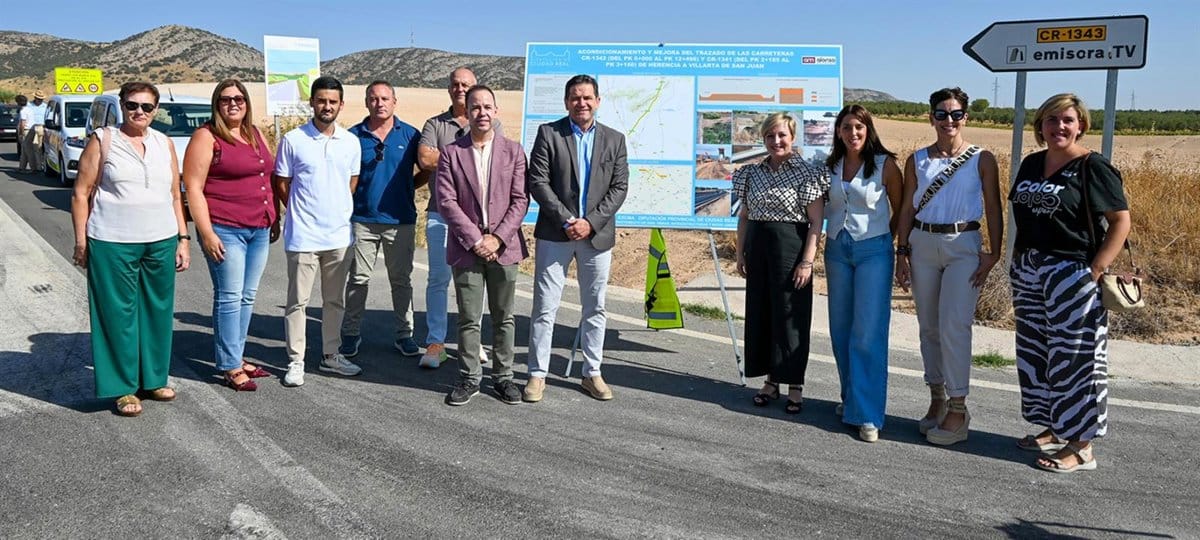 Reabre al tráfico la CR-1342 entre Herencia y Villarta de San Juan