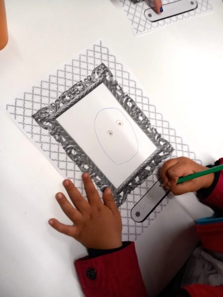 Actividades con las escuelas 2 Niños realizando su arte