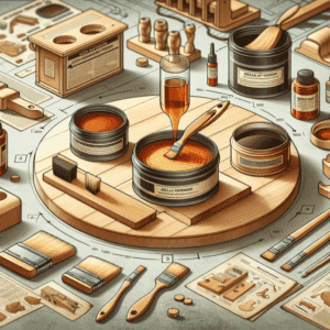 Aplicación de barniz shellac en madera