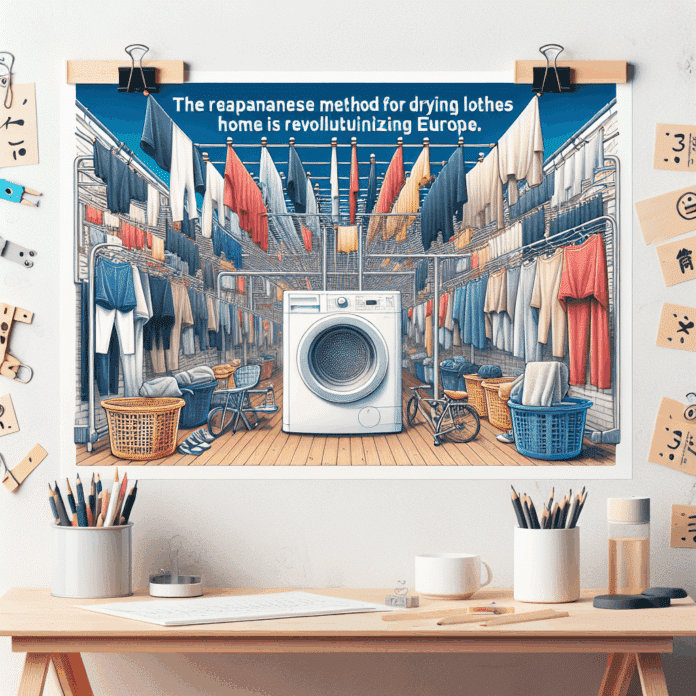 El método japonés que arrasa en Europa para secar la ropa dentro de casa: es infalible