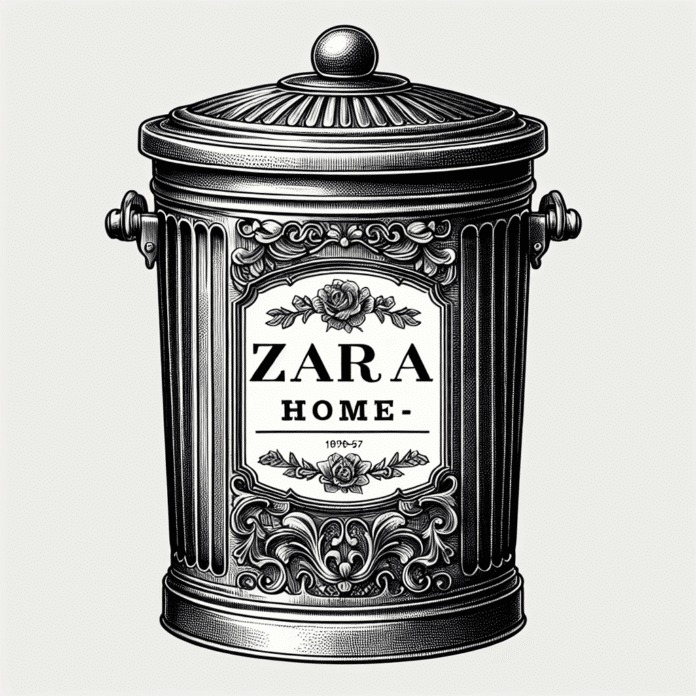 Ya en Zara Home el cubo de basura bonito ideal para dar el toque vintage a tu cocina