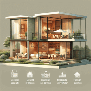 dos dormitorios y una terraza exterior cubierta