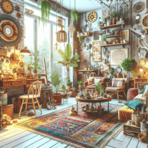 Mini apartamento vintage para estudiantes: Ideas de decoración bohemias y funcionales