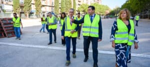 Valverde Anuncia Inversión Adicional de Un Millón de Euros para Proyectos Municipales en Puertollano Durante Visita a Obras del Paseo del Bosque