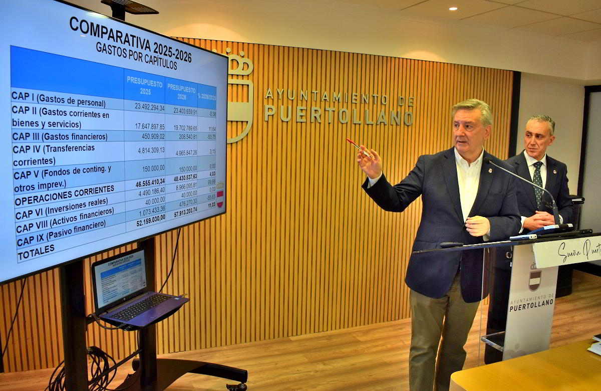 Plan de Modernización y Recuperación: El Presupuesto Municipal de Puertollano Aumentará un 11% 1