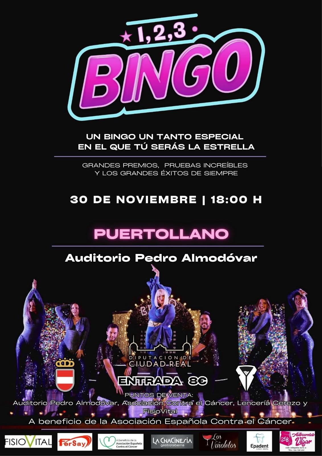 Fiesta y bingo en el escenario: La noche lúdica del Auditorio con '1,2,3 Bingo' 1