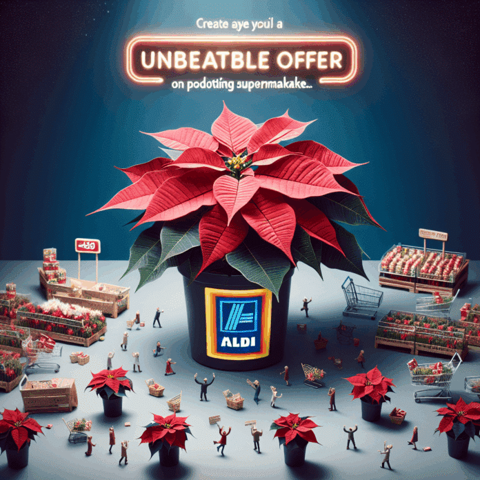 Aldi adelanta a Lidl y lanza hoy una flor de Pascua tirada de precio