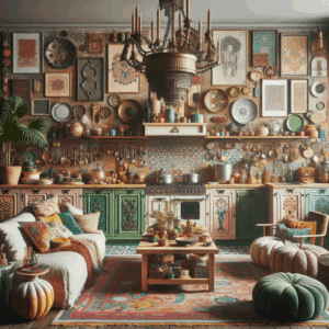 Diseño de cocina maximalista