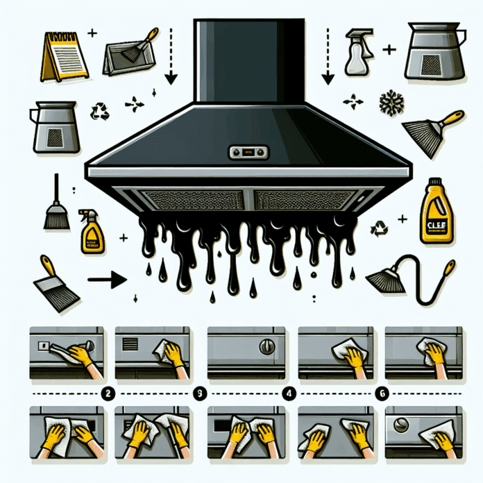 cómo limpiar la campana extractora de la cocina llena de grasa acumulada