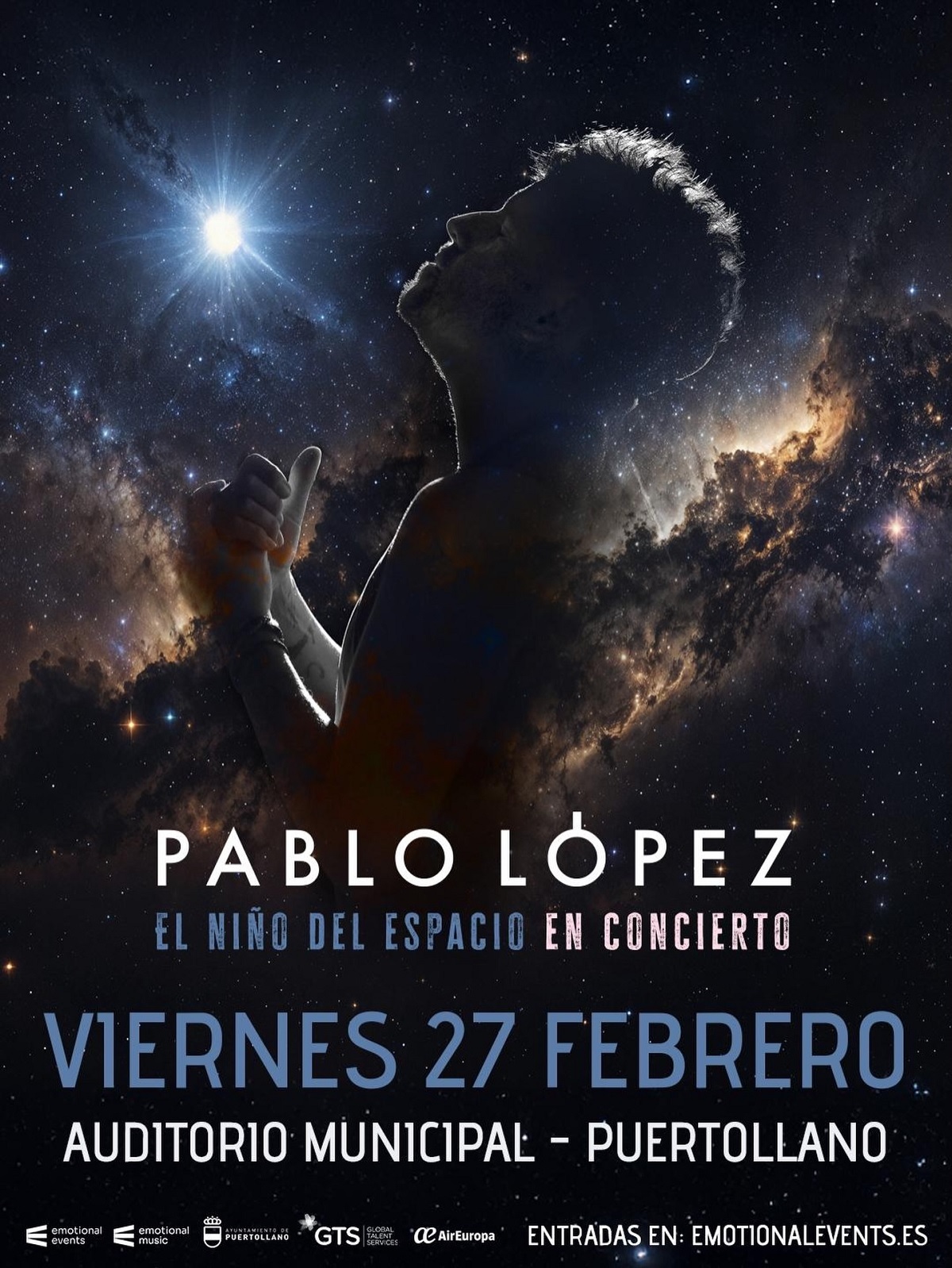 Consigue tus boletos para el concierto de Pablo López del 27 de febrero – Gira 'El niño del espacio' ya en venta 1 Consigue tus boletos para el concierto de Pablo López del 27 de febrero – Gira 'El niño del espacio' ya en venta 1