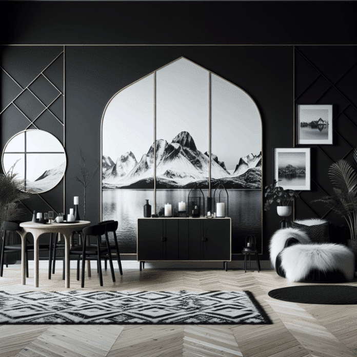 Pisos nórdicos con paredes negras: Descubriendo el dark scandi