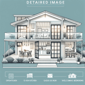 puertas de cristal con acceso a la terraza, una cocina conectada con el salón y hasta tres dormitorios