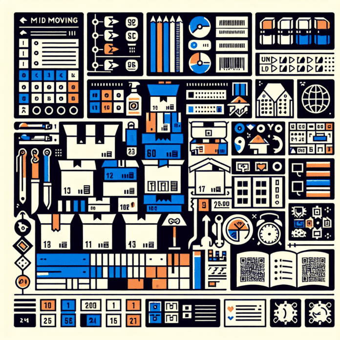 Etiquetado de cajas de mudanza: colores, códigos e inventario