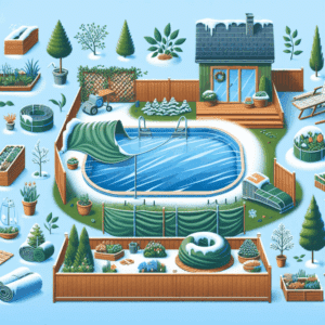 cómo proteger las zonas verdes de tu hogar y resguardar la piscina durante los meses de frío