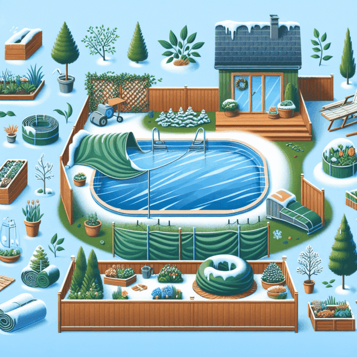 cómo proteger las zonas verdes de tu hogar y resguardar la piscina durante los meses de frío