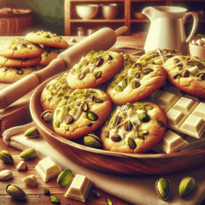 Cookies de pistacho y chocolate blanco, deliciosas en 30 minutos