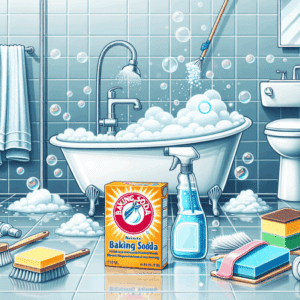 Limpieza del baño con bicarbonato de sodio