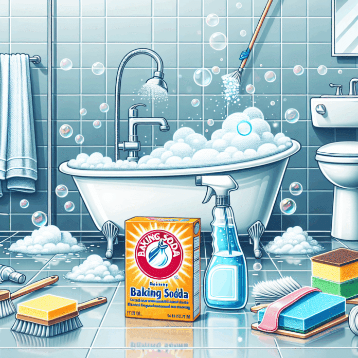 Limpieza del baño con bicarbonato de sodio