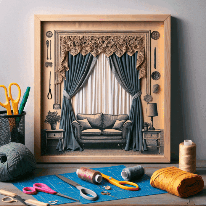 No lo sabía, pero si reutilizamos las cortinas viejas que no queremos, podemos hacer esta obra de arte para decorar el salón o el dormitorio