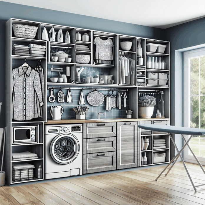 Cómo integrar zona de lavado y planchado en la cocina, pero de forma secreta