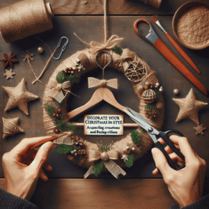 No lo sabía, pero con una percha vieja y una cinta de yute, podemos hacer esta decoración navideña que persigue el color tendencia esta Navidad