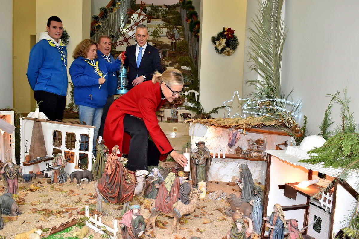 Scouts Bosco llenan de esperanza Puertollano al traer la Luz de la Paz de Belén 1