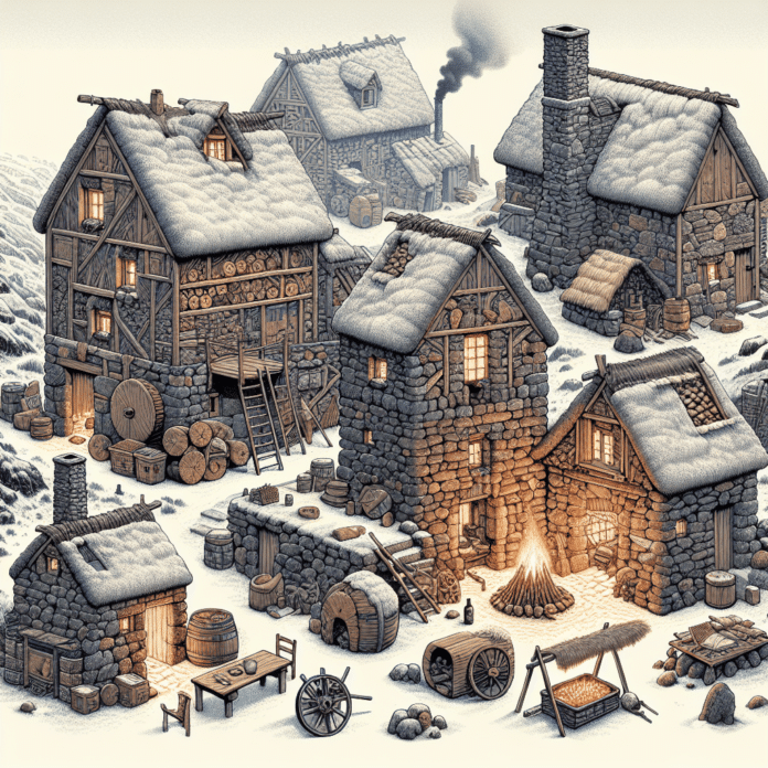 Sin chimeneas ni cristales en las ventanas, las casas medievales estaban expuestas al frío y a corrientes constantes durante todo el invierno: así sobrevivían