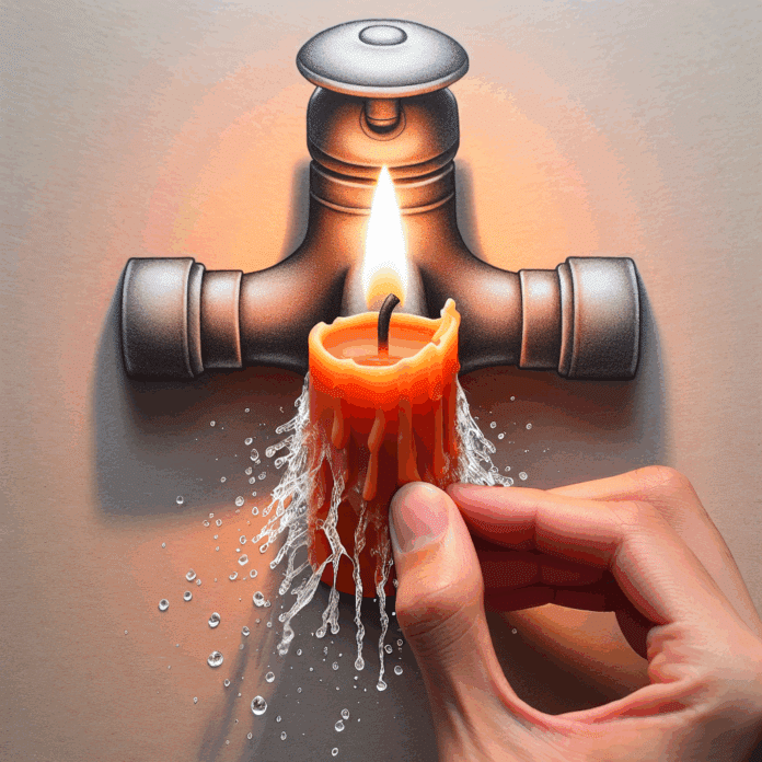 "Si frotas con una vela el grifo del baño, conseguirás repeler el agua y el acero queda brillante"