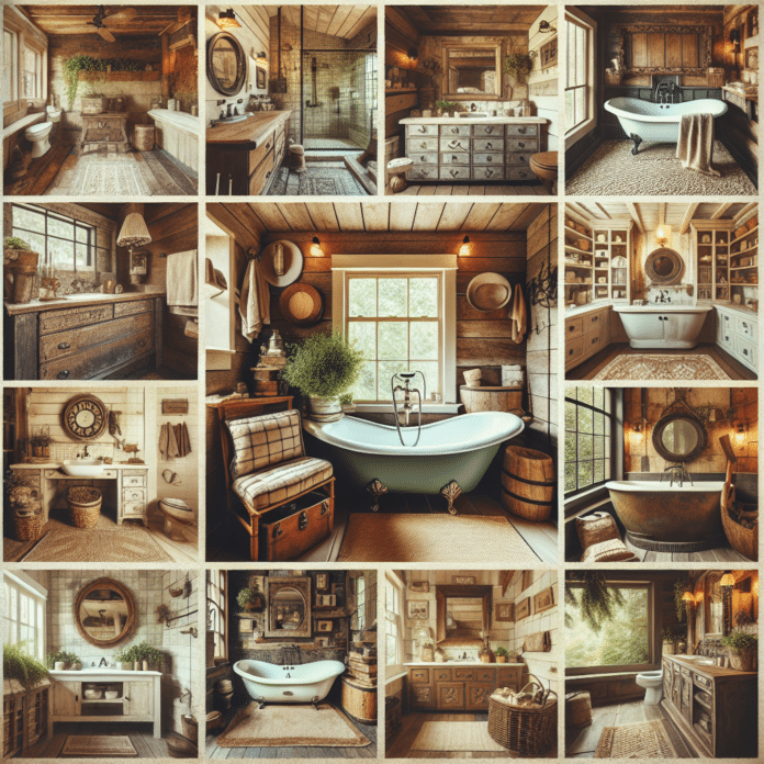 Fotos de baños rústicos: ideas con encanto fascinantes para inspirarte