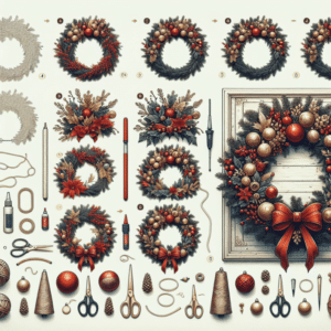 como decorar una corona navideña