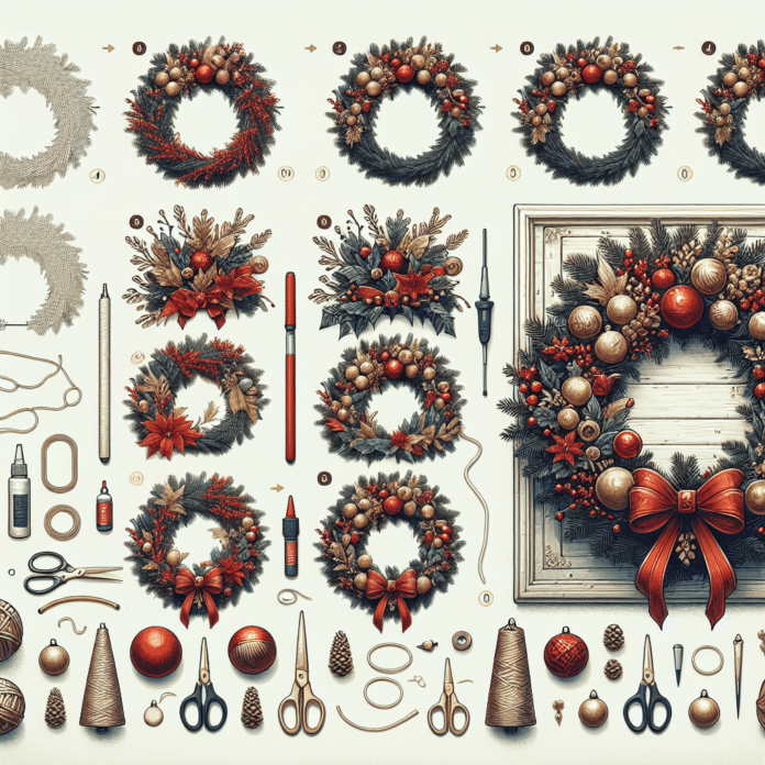 como decorar una corona navideña