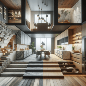 Encimera de piedra para cocina