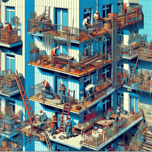 Quién tiene la obligación de reparar las barandillas de balcones y terrazas en una comunidad de vecinos, según la Ley de Propiedad Horizontal