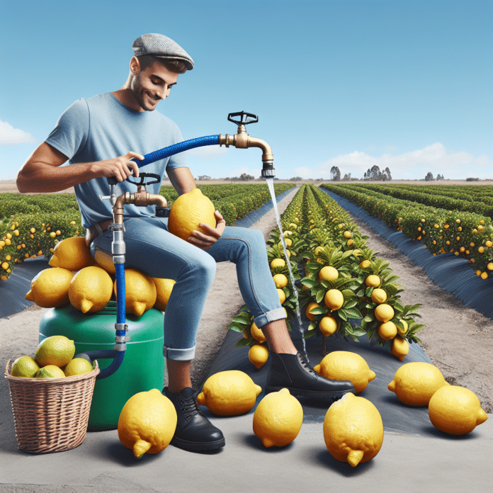 así hay que ajustar el riego del limonero para conseguir limones grandes