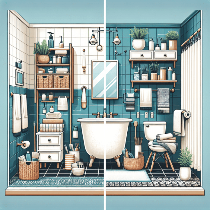 "El baño de nuestra casa de alquiler no podía ser más feo, así lo transformamos de forma económica y sin obras"