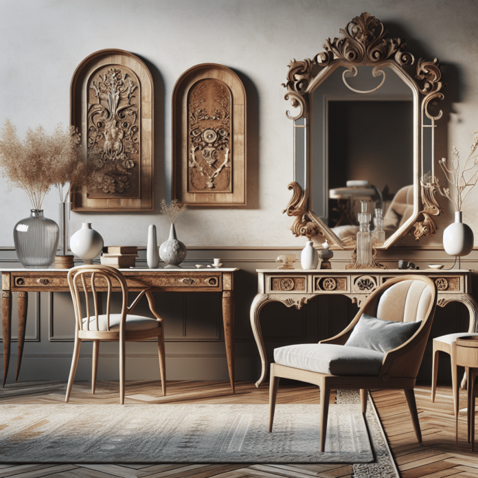 Decoración con mueble vintage en ambiente moderno