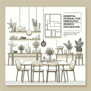 Comedor minimalista decorado