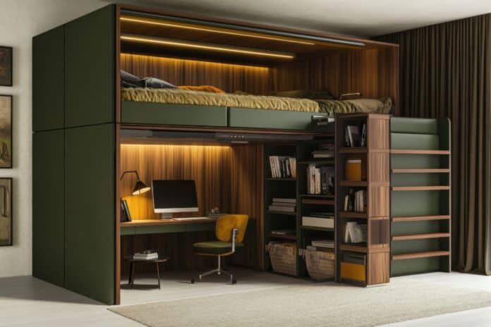 Diseño de dormitorio funcional