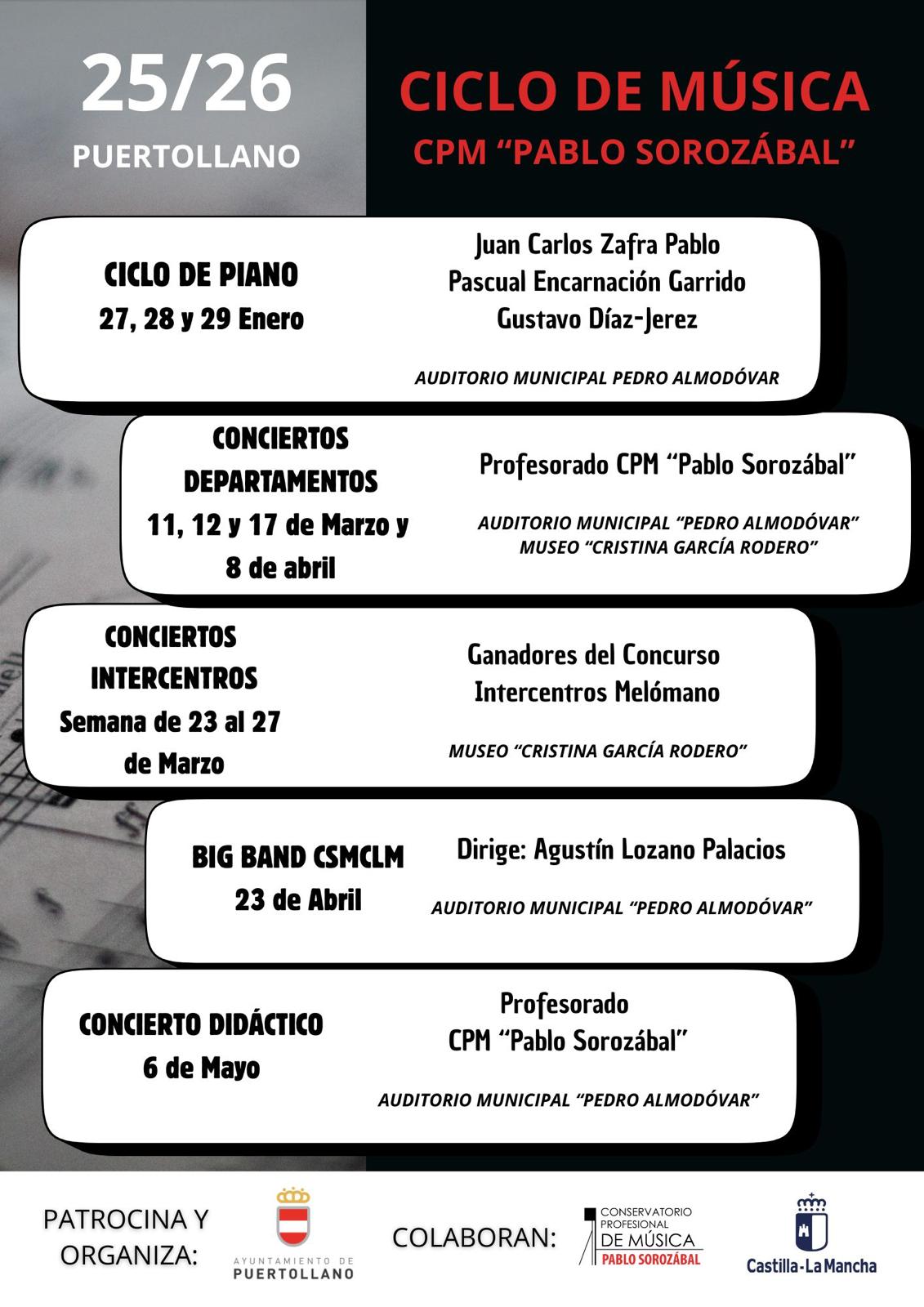 Conciertos Didácticos de Piano y Melómanos Galardonados en el Ciclo Musical del Conservatorio «Pablo Sorozábal» 1