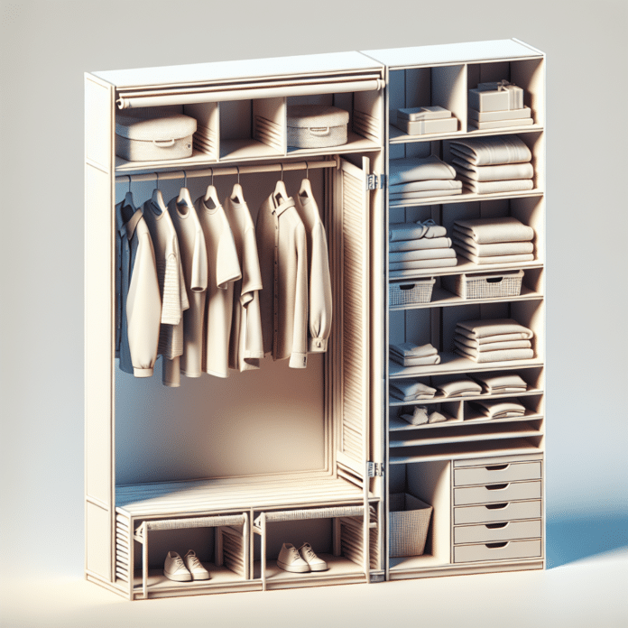 Leroy Merlin tiene un armario abierto que es barato y es ideal para espacios pequeños y estrechos