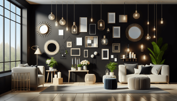 Cómo decorar con paredes negras sin restar luminosidad