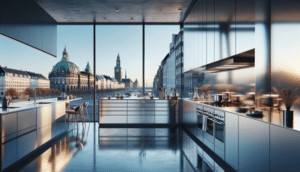 Una cocina de acero inoxidable en el corazón de Copenhague