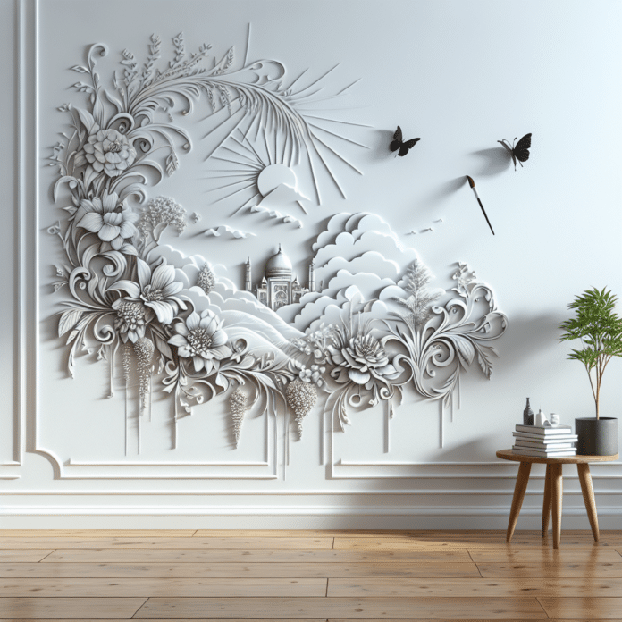 "Este es el adhesivo que necesitas para transformar una pared blanca en un espacio más elegante"