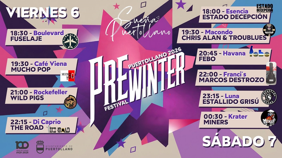 El Prewinter Festival vibra con diez conciertos electrizantes el 6 y 7 de marzo 1