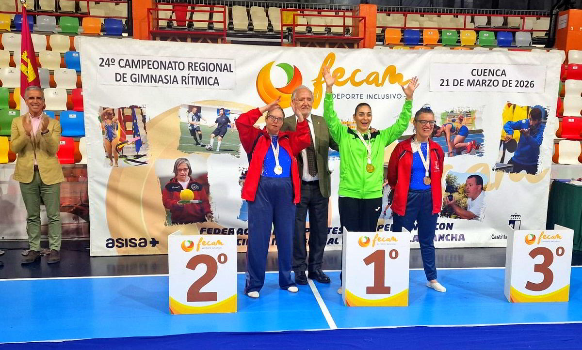 Triunfo rotundo de la Fuente Agria: tres oros en el campeonato regional de gimnasia rítmica 1