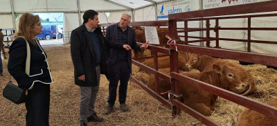 Valverde reafirma el apoyo de la Diputación al sector primario en la XVII edición de la Feria Ganadera "La Cuerda" en Almodóvar del Campo