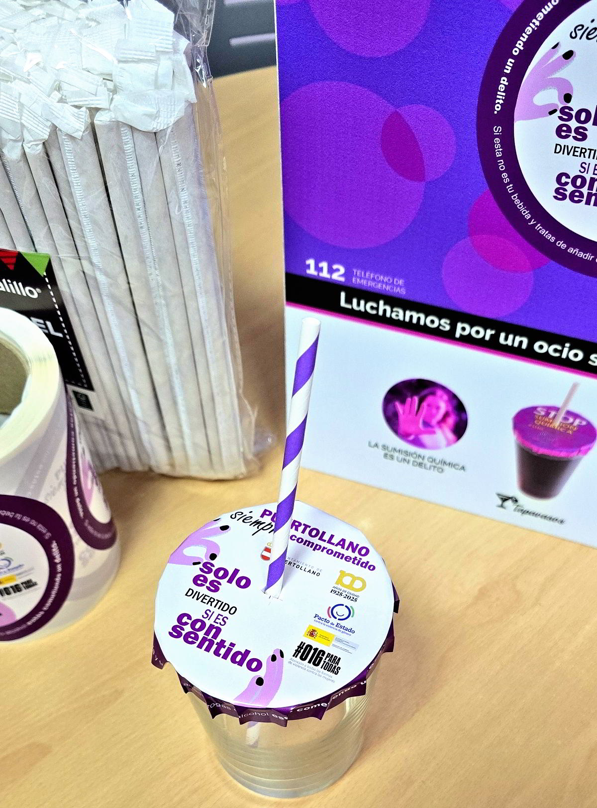 El Ayuntamiento lanza campaña de concienciación: 10,000 tapavasos contra la sumisión química en el sector hostelero 2