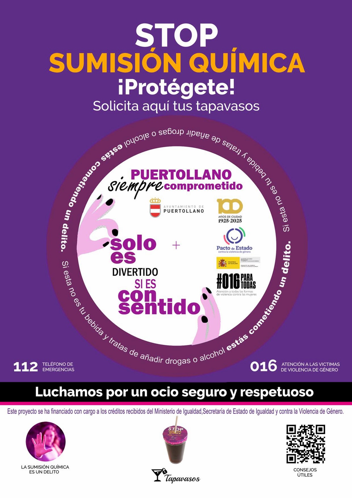 El Ayuntamiento lanza campaña de concienciación: 10,000 tapavasos contra la sumisión química en el sector hostelero 1